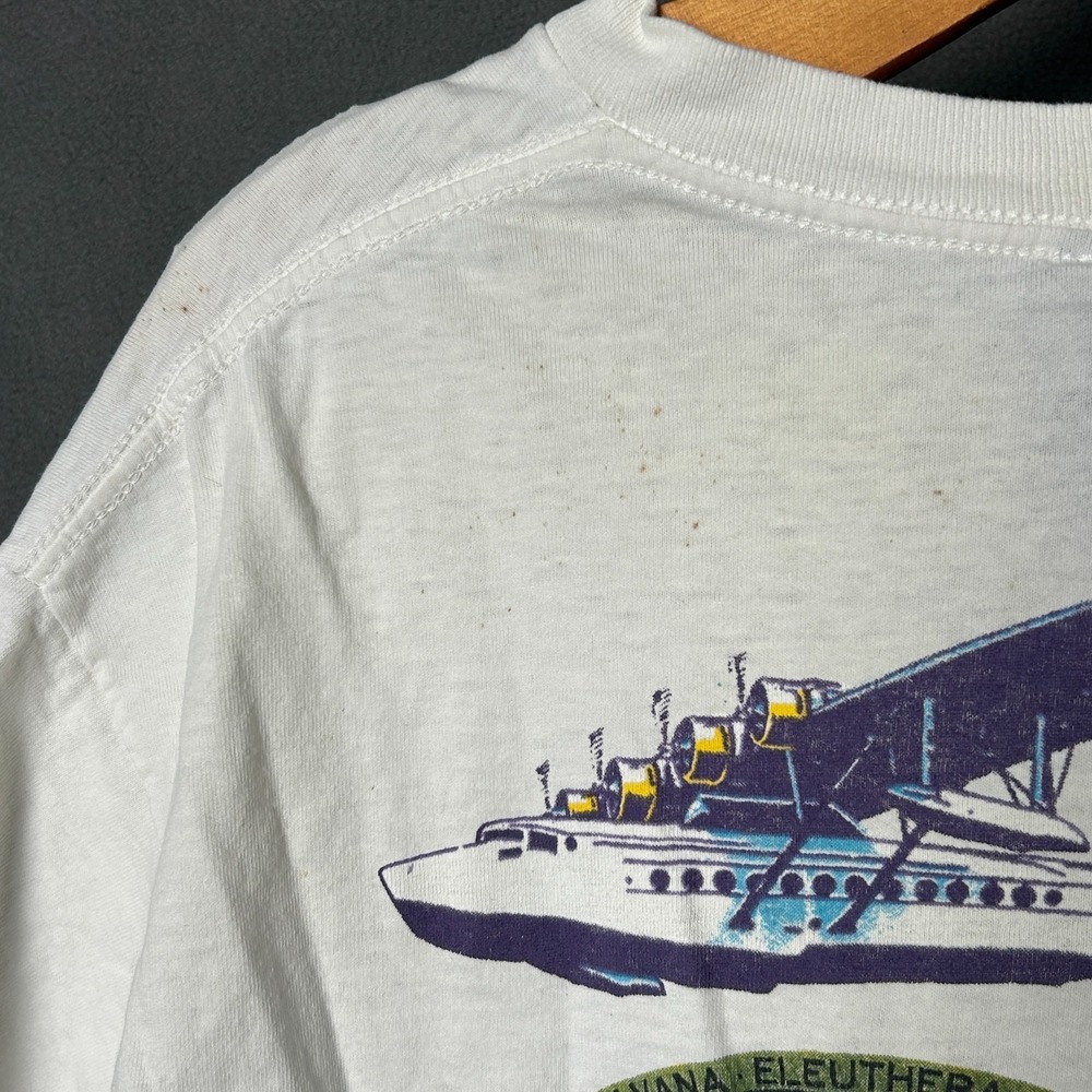 Vtg 1991 Jimmy Buffett Outposts Tour Shirt Mens XL Single Stitch Giant USA Tee - Picture 3 of 8